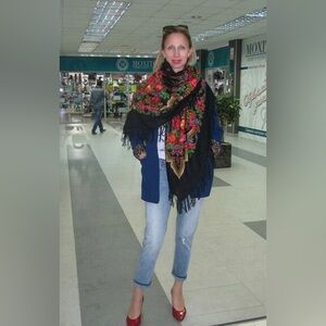 New! Ethnic Shawls Scarf Palantine